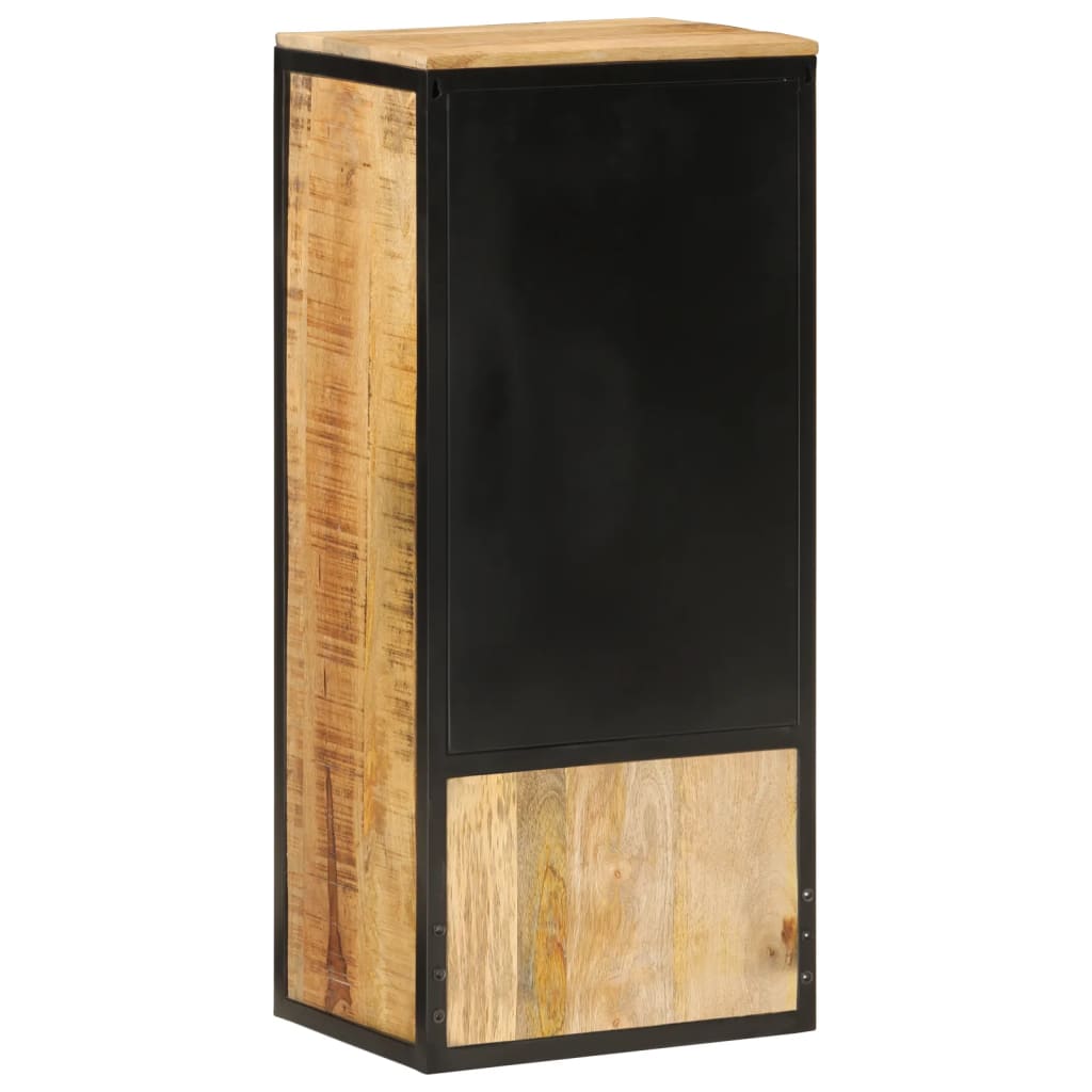 vidaXL Badschrank 40x27x90 cm Massivholz Mango und Eisen