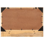 vidaXL Spiegel mit Ablage 80x8x55 cm Glas und Massivholz Mango