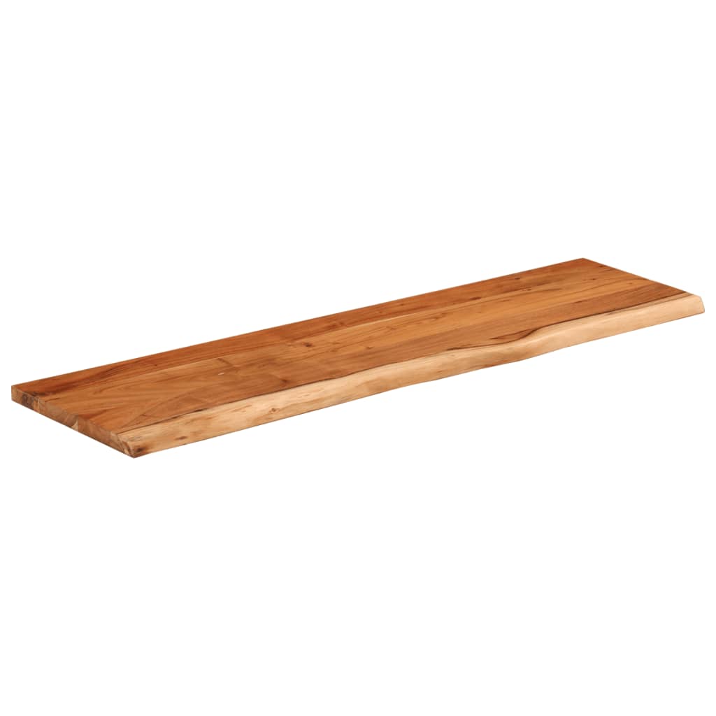 vidaXL Wandregal 40x20x2,5 cm Rechteckig Massivholz Akazie Baumkante