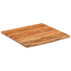 vidaXL Schreibtischplatte 80x80x2,5 cm Massivholz Akazie Naturkante