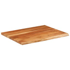 vidaXL Schreibtischplatte 90x80x2,5 cm Massivholz Akazie Baumkante