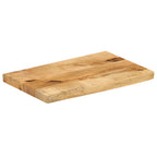 vidaXL Tischplatte 40x20x2,5 cm Baumkante Massivholz Raues Mangoholz