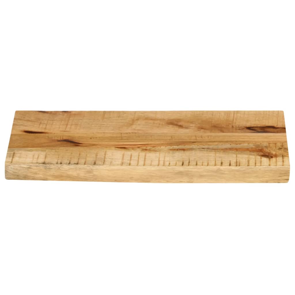 vidaXL Tischplatte 40x20x2,5 cm Baumkante Massivholz Raues Mangoholz
