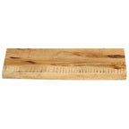 vidaXL Tischplatte 40x20x2,5 cm Baumkante Massivholz Raues Mangoholz