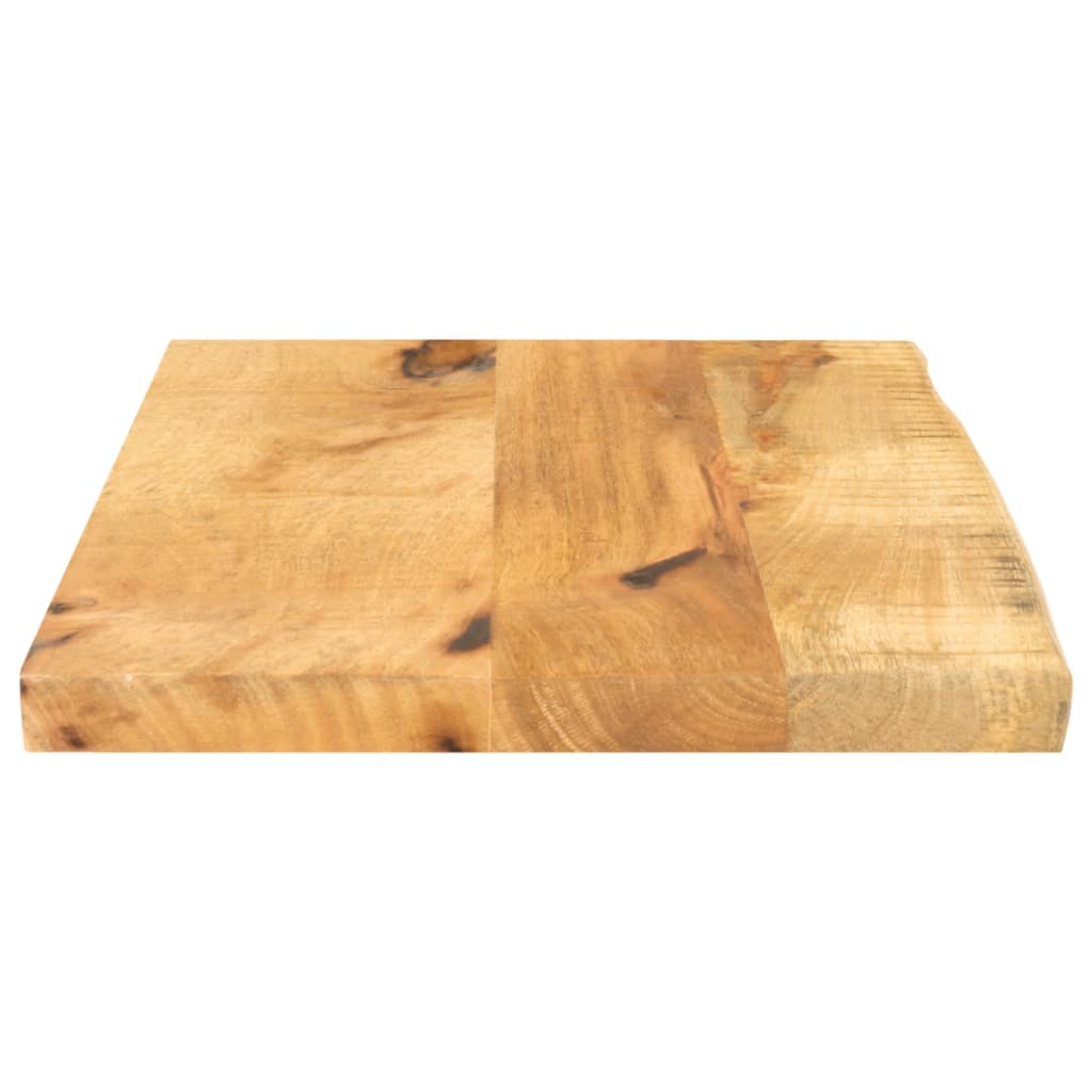 vidaXL Tischplatte 40x20x2,5 cm Baumkante Massivholz Raues Mangoholz