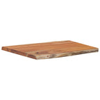 vidaXL Tischplatte 70x60x2,5cm Rechteckig Massivholz Akazie Naturkante
