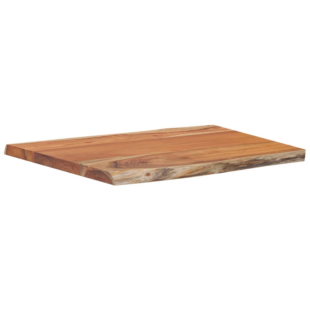 vidaXL Tischplatte 70x60x2,5cm Rechteckig Massivholz Akazie Naturkante