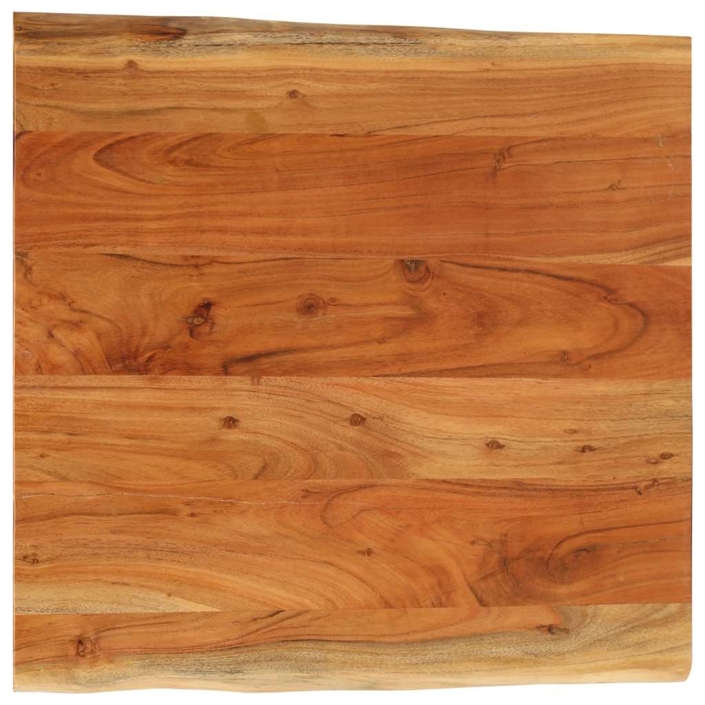 vidaXL Tischplatte 80x80x2,5cm Quadratisch Massivholz Akazie Baumkante