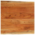 vidaXL Tischplatte 80x80x2,5cm Quadratisch Massivholz Akazie Baumkante