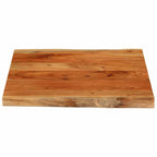 vidaXL Tischplatte 80x80x2,5cm Quadratisch Massivholz Akazie Baumkante