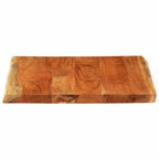 vidaXL Tischplatte 80x80x2,5cm Quadratisch Massivholz Akazie Baumkante