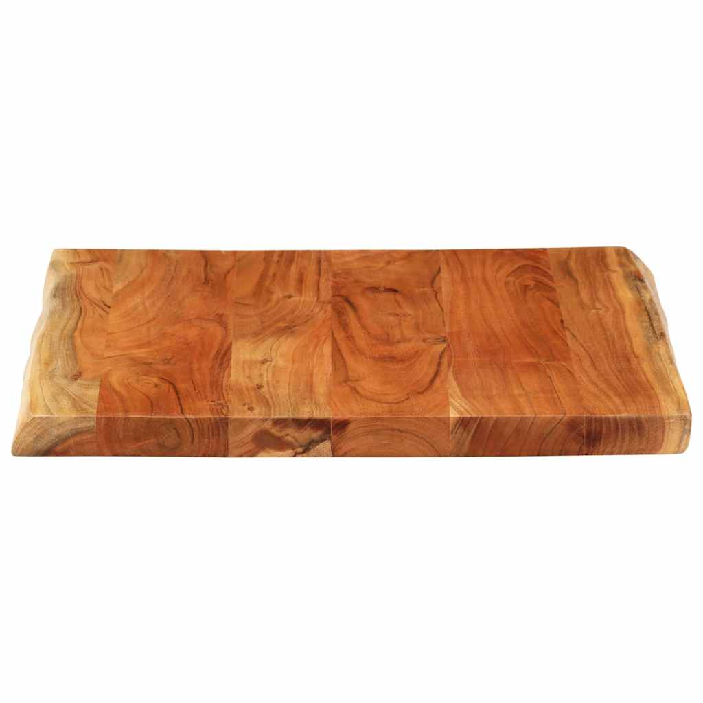 vidaXL Tischplatte 80x80x2,5cm Quadratisch Massivholz Akazie Baumkante