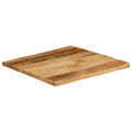 vidaXL Tischplatte mit Baumkante 40x40x2,5 cm Raues Mango Massivholz