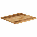 vidaXL Tischplatte mit Baumkante 40x40x2,5 cm Raues Mango Massivholz