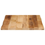 vidaXL Tischplatte mit Baumkante 60x60x2,5 cm Raues Massives Mangoholz