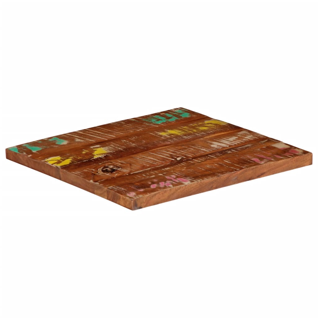 vidaXL Tischplatte 40x40x2,5 cm Quadratisch Altholz Massiv