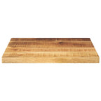 vidaXL Tischplatte 40x40x2,5 cm Quadratisch Raues Massivholz Mango