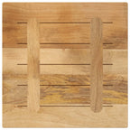 vidaXL Tischplatte 40x40x2,5 cm Quadratisch Raues Massivholz Mango