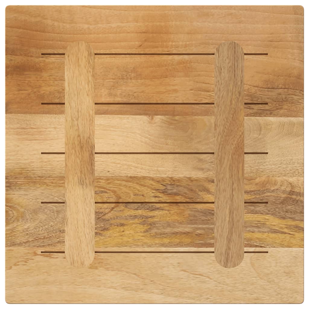 vidaXL Tischplatte 40x40x2,5 cm Quadratisch Raues Massivholz Mango