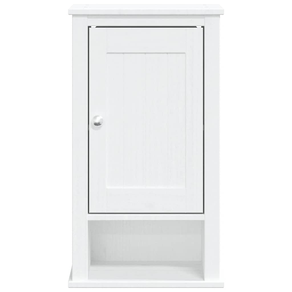 vidaXL Bad-Wandschrank BERG Weiß 40x27x71,5 cm Massivholz Kiefer
