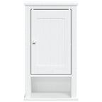 vidaXL Bad-Wandschrank BERG Weiß 40x27x71,5 cm Massivholz Kiefer