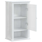 vidaXL Bad-Wandschrank BERG Weiß 40x27x71,5 cm Massivholz Kiefer