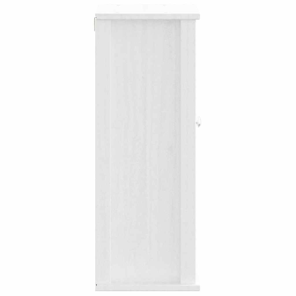 vidaXL Bad-Wandschrank BERG Weiß 40x27x71,5 cm Massivholz Kiefer