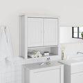 vidaXL Bad-Wandschrank BERG Weiß 69,5x27x71,5 cm Massivholz