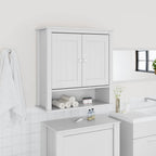 vidaXL Bad-Wandschrank BERG Weiß 69,5x27x71,5 cm Massivholz