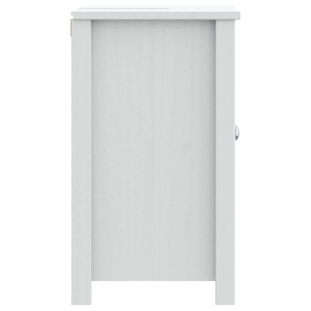 vidaXL Waschbeckenunterschrank BERG Weiß 60x34x59 cm Massivholz Kiefer