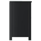 vidaXL Waschbeckenunterschrank BERG Schwarz 60x34x59 cm Kiefernholz