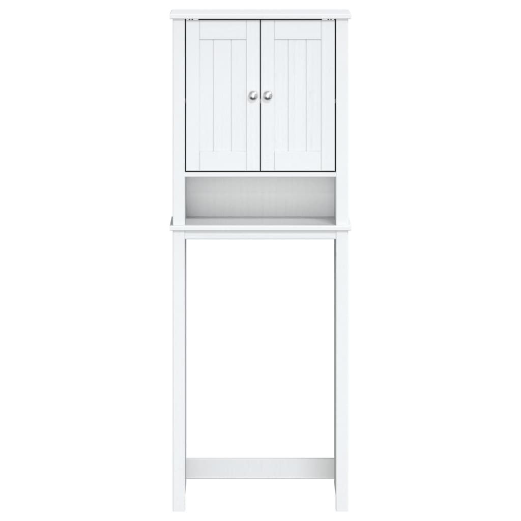 vidaXL Toilettenschrank BERG Weiß 60x27x164,5 cm Massivholz