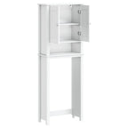 vidaXL Toilettenschrank BERG Weiß 60x27x164,5 cm Massivholz