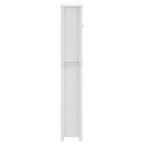 vidaXL Toilettenschrank BERG Weiß 60x27x164,5 cm Massivholz