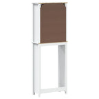 vidaXL Toilettenschrank BERG Weiß 60x27x164,5 cm Massivholz