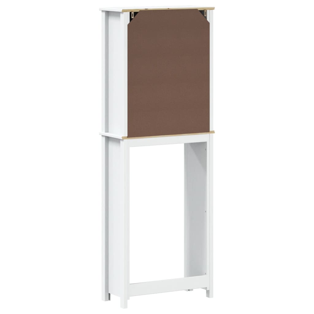 vidaXL Toilettenschrank BERG Weiß 60x27x164,5 cm Massivholz