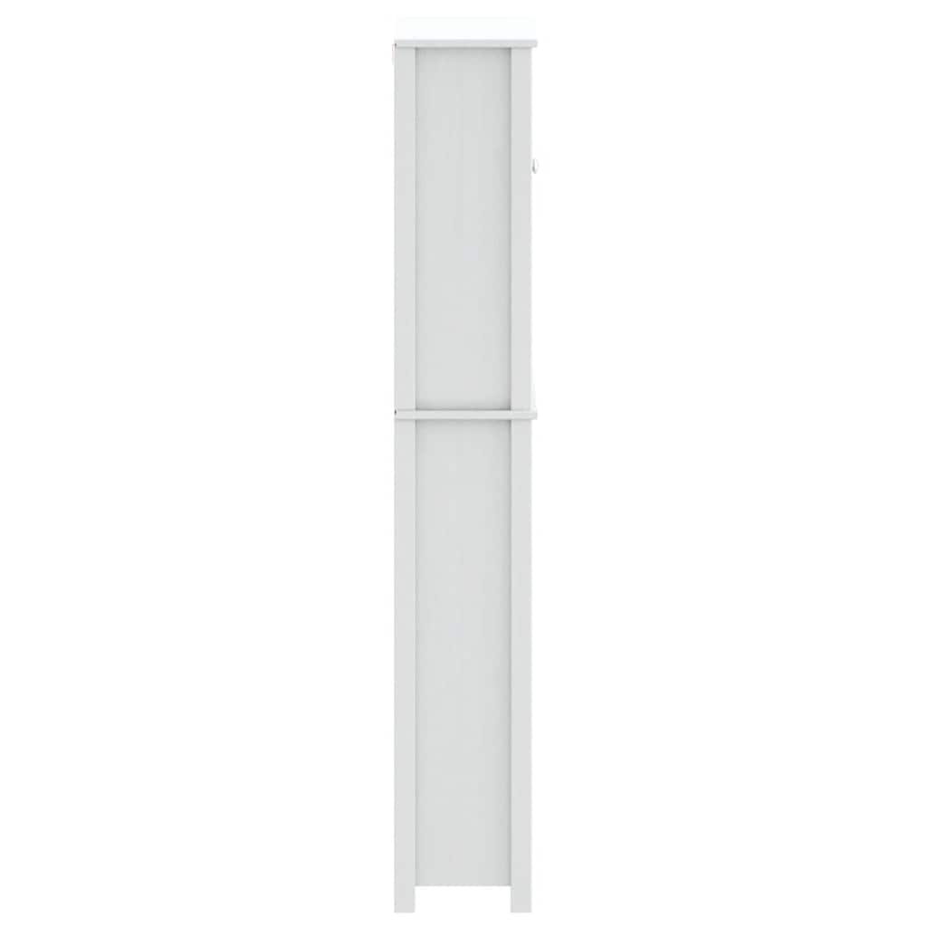 vidaXL Waschmaschinenschrank BERG Weiß 76x27x164,5 cm Massivholz