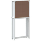 vidaXL Waschmaschinenschrank BERG Weiß 76x27x164,5 cm Massivholz