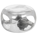 vidaXL Couchtisch Aluminium 50x50x30 cm Silbern