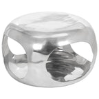 vidaXL Couchtisch Aluminium 50x50x30 cm Silbern