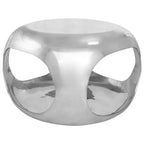 vidaXL Couchtisch Aluminium 50x50x30 cm Silbern
