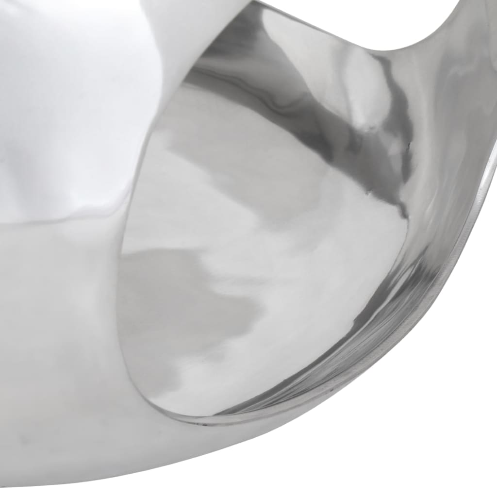 vidaXL Couchtisch Aluminium 50x50x30 cm Silbern
