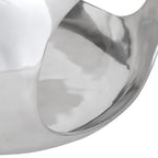 vidaXL Couchtisch Aluminium 50x50x30 cm Silbern