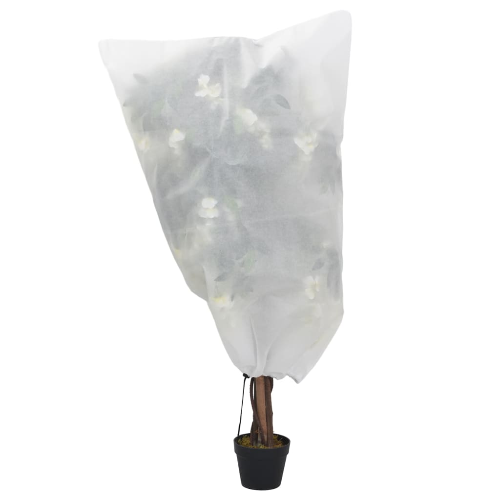 vidaXL Wintervlies mit Kordelzug 12 Stk. 70 g/m² 0,8x0,8 m