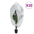 vidaXL Wintervlies mit Reißverschluss 10 Stk. 70 g/m² 1x1,55 m