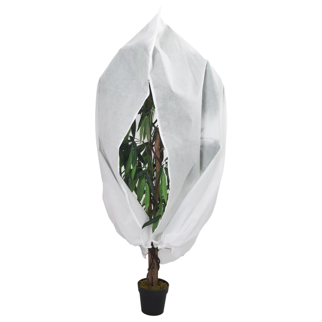 vidaXL Wintervlies mit Reißverschluss 10 Stk. 70 g/m² 1x1,55 m