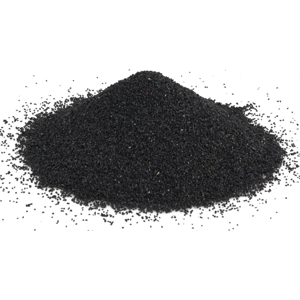 vidaXL Aquariensand 10 kg Schwarz 0,2-2 mm