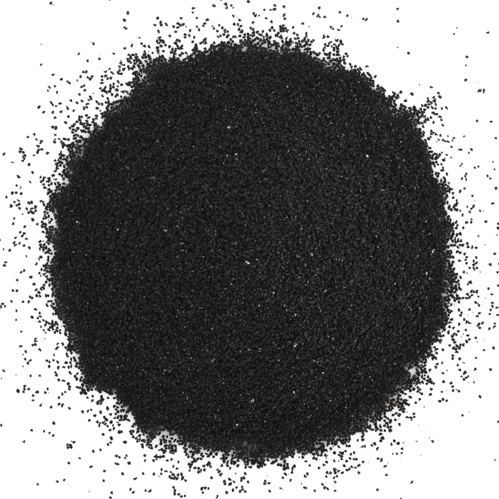 vidaXL Aquariensand 10 kg Schwarz 0,2-2 mm