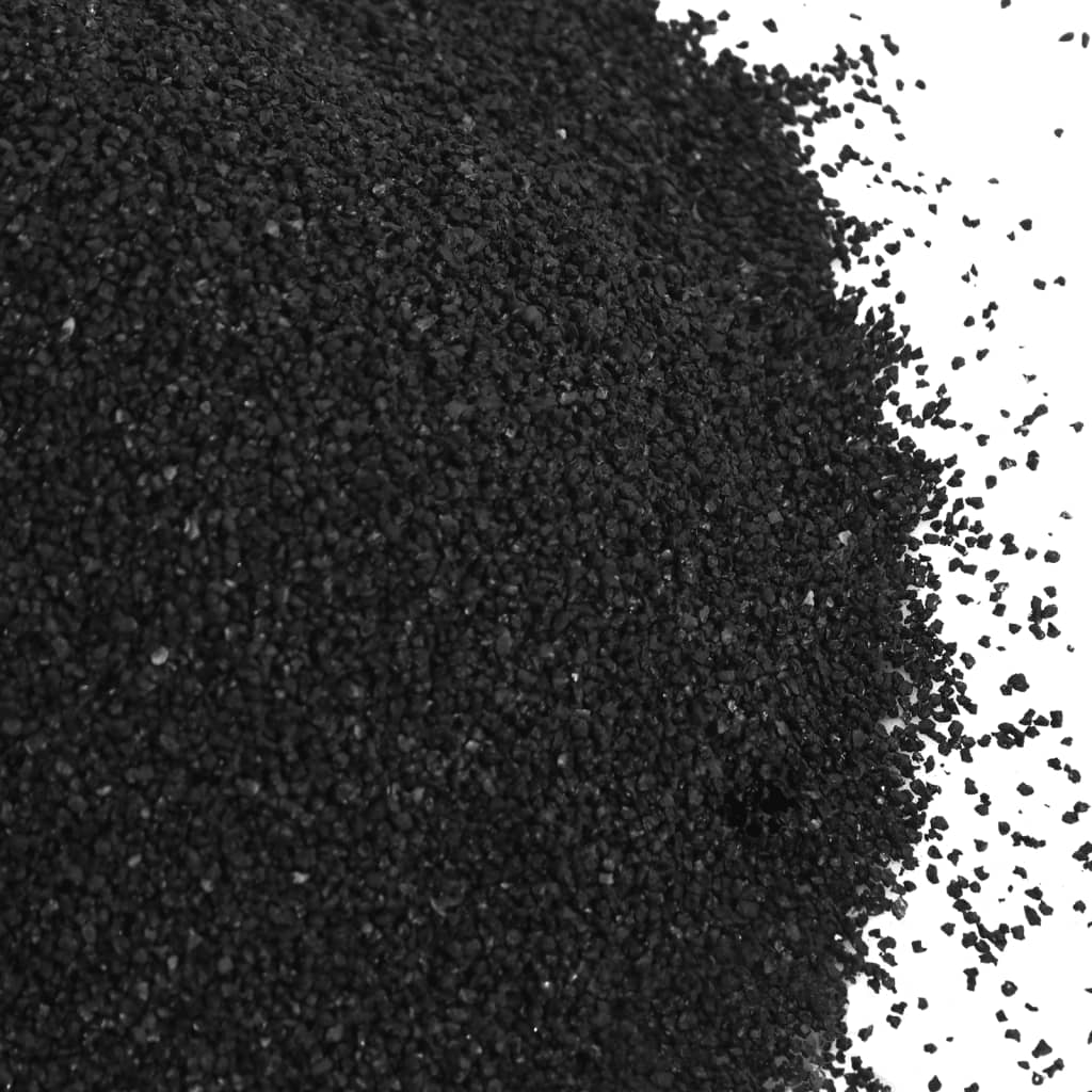 vidaXL Aquariensand 10 kg Schwarz 0,2-2 mm
