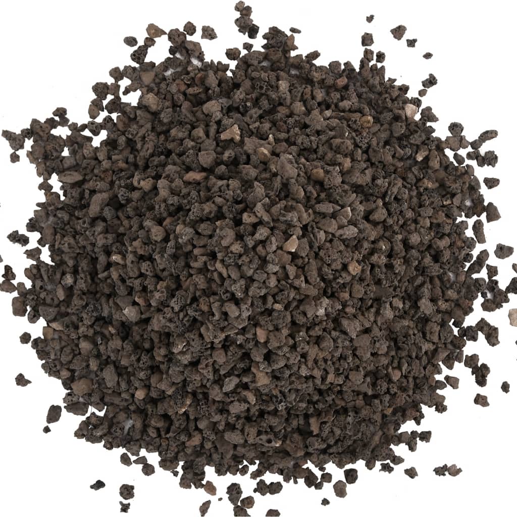 vidaXL Basalt-Kies 25 kg Schwarz 5-8 mm